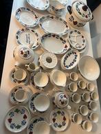 Boerenbont servies 70 delig (zie de foto), Antiek en Kunst, Antiek | Servies compleet, Ophalen of Verzenden