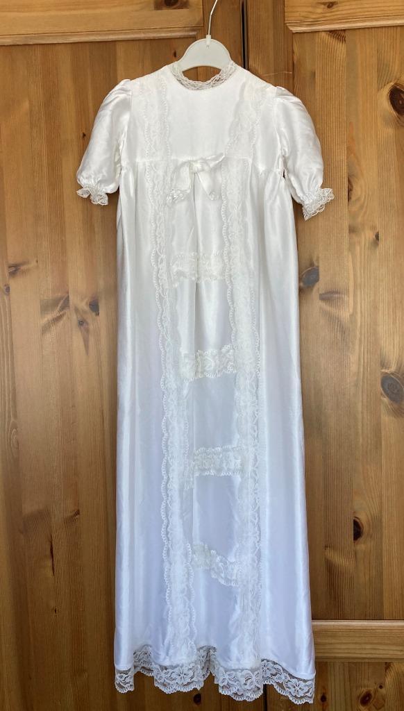 Brocante oud wit doopjurkje, Kinderen en Baby's, Babykleding | Overige, Gebruikt, Jongetje of Meisje, Ophalen of Verzenden