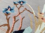 Handgeknoopt Oriental zijde tapijt floral turquoise 99x155cm, Huis en Inrichting, Stoffering | Tapijten en Kleden, 50 tot 100 cm