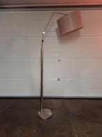 Schemerlampen, Ophalen, RVS met taupe kap, Zo goed als nieuw, Metaal