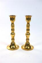 2 messing kandelaars, Ophalen of Verzenden, Overige materialen