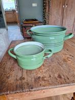 Leuke oude pannen. Groen., Ophalen