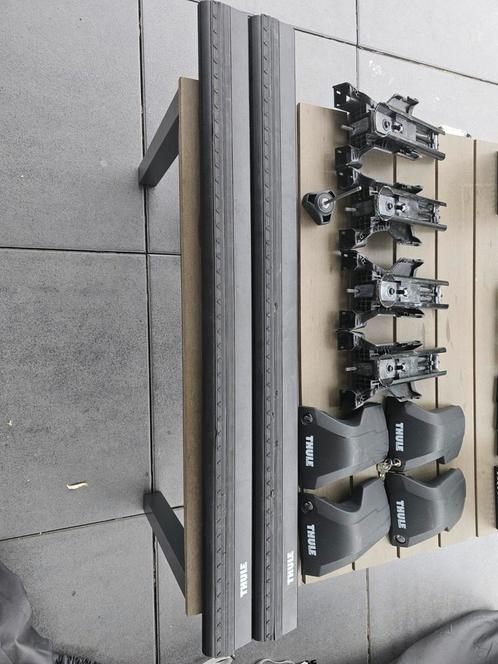 Thule Wingbar Edge 95cm met Flush Rail voetset, Auto diversen, Dakdragers, Gebruikt, Ophalen of Verzenden