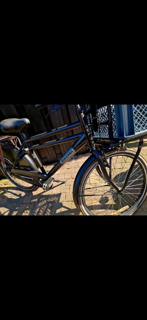 Popal 24 inch jongens transportfiets met kist, Fietsen en Brommers, Fietsen | Heren | Herenfietsen, Zo goed als nieuw, Overige merken