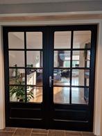 Dubbele openslaande binnendeuren met geslepen glas, Ophalen, Glas, Binnendeur, 200 tot 215 cm