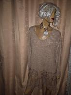 Prachtige trui tuniek maat 2XL zgan, Ophalen of Verzenden, Zo goed als nieuw, Maat 46/48 (XL) of groter, Beige