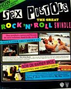 SEX PISTOLS 1992 ADVERTENTIE THE GREAT ROCK 'N' ROLL SWINDLE, Gebruikt, Ophalen of Verzenden, Poster, Artwork of Schilderij