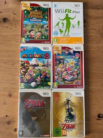 Wii games 6 stuks beschikbaar voor biedingen