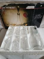 Karaf met 6 wijnglazen, nieuw, Glas of Glazen, Nieuw, Ophalen of Verzenden, Glas