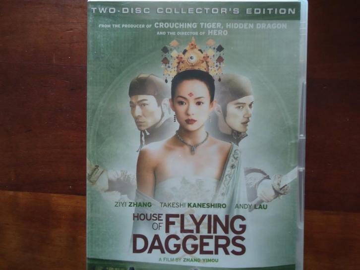 House of flying daggers - Zhang Yimou dubbel dvd, Cd's en Dvd's, Dvd's | Actie, Zo goed als nieuw, Martial Arts, Vanaf 16 jaar