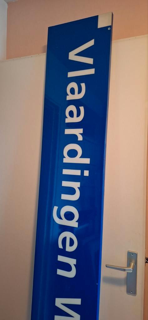 NS Lichtbak Bord Vlaardingen West, Verzamelen, Spoorwegen en Tramwegen, Gebruikt, Trein, Overige typen, Ophalen