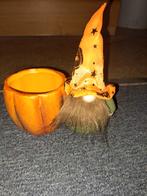 Halloween Kabouter Kandelaar, Overige materialen, Bruin, Ophalen of Verzenden, Zo goed als nieuw