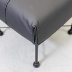 2x Montis Charly Hocker/Voetenbank Zwart Leer - Zwart/Dop, Niet ingevuld, Nieuw, Ophalen of Verzenden, Metaal