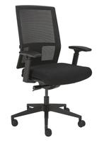 Nieuw | WPD-Line Oscar Bureaustoelen | Zwart NEN1335 | Mesh, -, Zwart, -, Nieuw