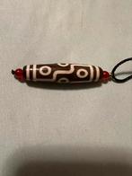 Vintage Dzi Kraal Hanger, Met hanger, Gebruikt, Bruin, Ophalen of Verzenden