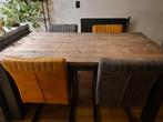 Eetkamertafel met stoelen gratis op te halen, Huis en Inrichting, Tafels | Eettafels, Gebruikt, 150 tot 200 cm, Rechthoekig, 50 tot 100 cm