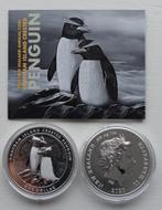 Zilveren 1 oz Crested Penguin 2020, Zilver, Ophalen of Verzenden, Losse munt
