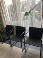 Set 3, Pierre Mazairac & Karel Boonzaaijer  j.70/80 stoelen., Huis en Inrichting, Stoelen, Ophalen, Gebruikt, Drie, Zwart