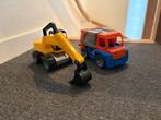 Vuilniswagen en graafmachine - Zeer goede staat!, Ophalen, Zo goed als nieuw