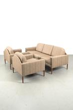 Klassiek 3 zits bankje met 2 fauteuils, ook los te koop SALE, Ophalen, Hout, Minder dan 75 cm, 150 tot 200 cm