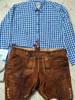 Meindl 56 lederhose Trachten overhemd kousen oktoberfeest, Ophalen of Verzenden, Gedragen, Maat 56/58 (XL)