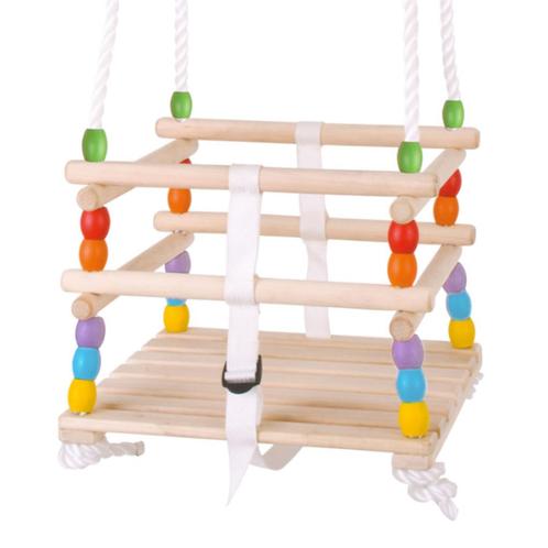 Bigjigs houten schommel hekschommel peuterschommel, Kinderen en Baby's, Speelgoed | Buiten | Speeltoestellen, Nieuw, Schommel