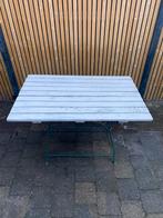 Houten inklapbare buitentafel - Franse brocante, Ophalen of Verzenden, Zo goed als nieuw, Rechthoekig, Hout