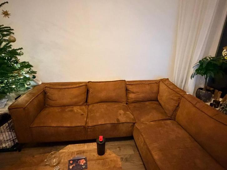 Grote Hoekbank - Prima Staat, Huis en Inrichting, Banken | Bankstellen, Gebruikt, Hoekbank, Vierpersoons of meer, 250 tot 300 cm