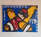 Herman Joop Fly (Herman Brood stijl), Antiek en Kunst, Kunst | Schilderijen | Modern, Ophalen of Verzenden
