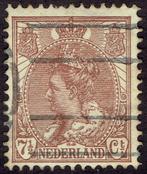 Nederland 1899, Koningin Wilhelmina, 7½ cent, bruin., Verzenden, T/m 1940, Gestempeld