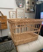 Zara Home grote rieten wasmand   Speelgoedmand zgan, Ophalen, Overige materialen, 50 tot 100 cm, Zo goed als nieuw