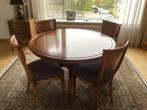 Kersenhouten eethoek met 4 stoelen, Huis en Inrichting, Complete eetkamers, Ophalen, Gebruikt, 4 tot 6 stoelen