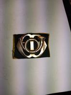 Prachtig oud koperen baretembleem Regiment Garde Jagers, Ophalen of Verzenden, Landmacht, Nederland, Embleem of Badge