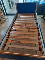 Bed 90x200 met lade, 90 cm, Eenpersoons, Blauw, Ophalen of Verzenden