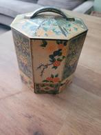 Vintage blik koektrommel, Ophalen of Verzenden, Gebruikt, Koek(jes), Overige merken
