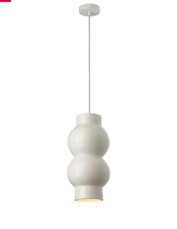 2x Japandi Hanglamp Isabel Beige - Nieuw in Doos! beschikbaar voor biedingen