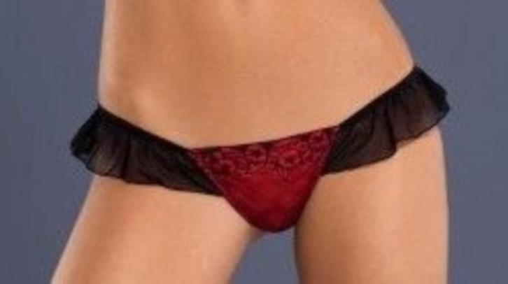 Obsessive ``Lamia`` String maat L/XL (681), Kleding | Dames, Ondergoed en Lingerie, String, Zwart, Ophalen of Verzenden