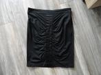 Chique elegante zwarte rok travel stretch stof mt 3 = 42 44, Kleding | Dames, Rokken, Verzenden, Zwart, Maat 42/44 (L), Zo goed als nieuw