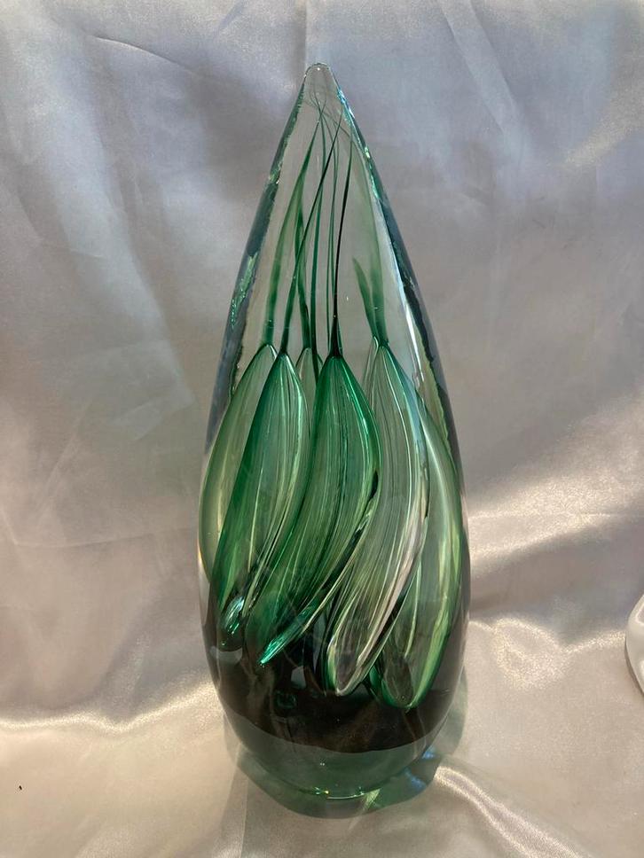 Studio Ahus Zweden Glazen Sculptuur - Druppelvorm, Antiek en Kunst, Antiek | Glas en Kristal, Ophalen of Verzenden
