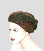 Gebreide Beanie - Handgemaakt bruintinten, Kleding | Dames, Mutsen, Sjaals en Handschoenen, Maat 38/40 (M), Verzenden, Nieuw, Handgemaakt