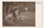 Jacht.  Hubertus.  Jager met honden.  Illustrateurs., Verzenden, 1920 tot 1940, Gelopen, Overige thema's