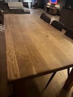 Robuuste eiken tafel, Huis en Inrichting, Gebruikt, Eikenhout, 200 cm of meer, Vijf personen of meer