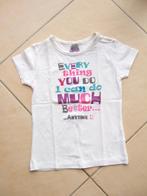 (110/116) Mooi wit shirtje "Everything", Ophalen of Verzenden, Zo goed als nieuw, Meisje, Shirt of Longsleeve