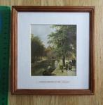 Mooi ingelijst 'schilderijtje' Cornelis Springer brug, Ophalen of Verzenden