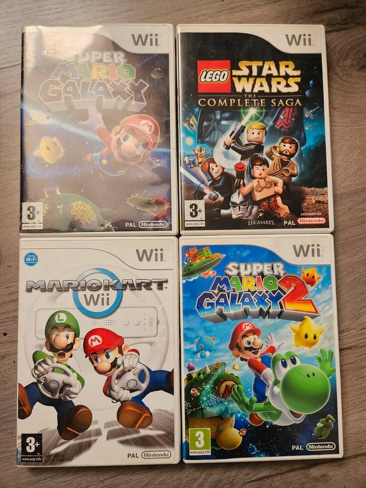 Wii Games - Mario, Lego Star Wars - Top Titels!, Spelcomputers en Games, Games | Nintendo Wii, Gebruikt, Avontuur en Actie, 3 spelers of meer