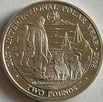 Zuid Georgia en Zuid Sandwich zilveren twee pond 2007 proof, Ophalen of Verzenden, Losse munt, Zilver