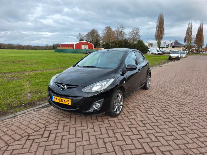 Mazda 2 - 1.3 GT 2012 Zwart!!, Auto's, Mazda, Particulier, Airconditioning, Bluetooth, Centrale vergrendeling, Climate control
