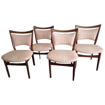 4 eetkamerstoelen SW87 FINN JUHL voor SØREN WILLADSEN ‘50’s beschikbaar voor biedingen