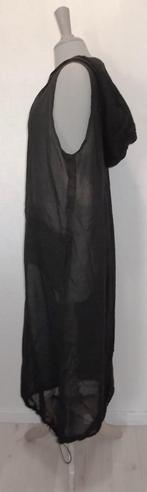 Leuke transparante zwarte jurk met capuchon van Bogie! XL, Verzenden, Zwart, Maat 46/48 (XL) of groter, Zo goed als nieuw