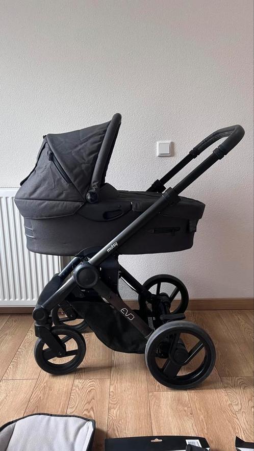 Mutsy Evo Bold - 50€- zwart frame - met alle accessoires, Kinderen en Baby's, Kinderwagens en Combinaties, Gebruikt, Kinderwagen